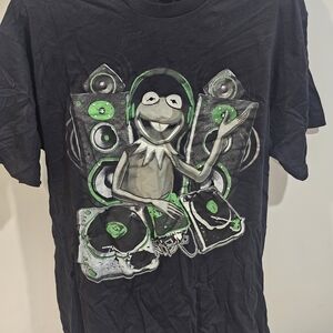 Disney Kermit DJ Graphic T-Shirt in Black and Green